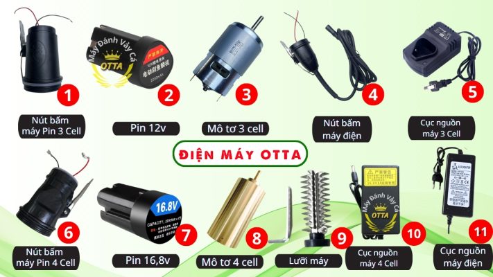 Kho hàng và trung tâm bảo hành máy đánh vảy cá OTTA toàn quốc