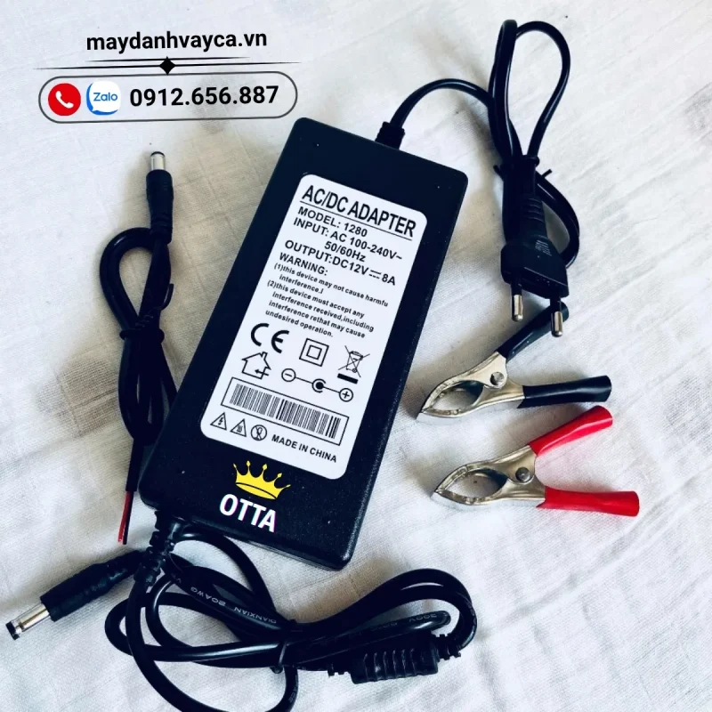 máy đánh vảy cá otta dùng điện VC72 có Adapter nắn dòng sang 12v nên rất an toàn
