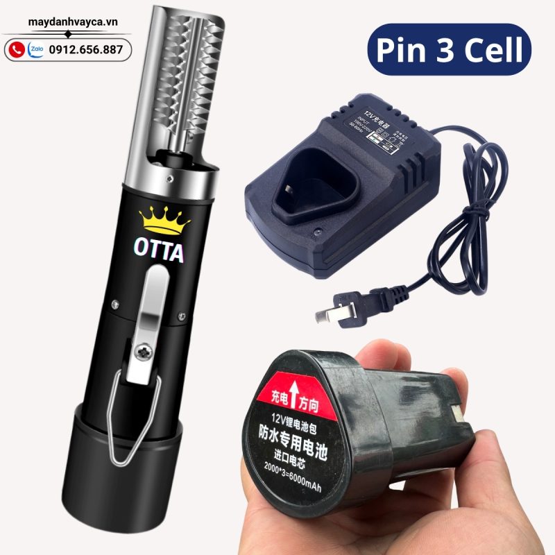 Máy đánh vảy cá OTTA Pin 3 Cell
