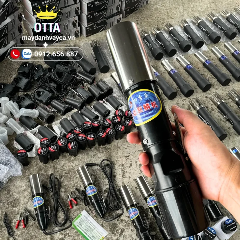 Máy đánh vảy cá otta luôn có sẵn phụ kiện phục vụ khách hàng