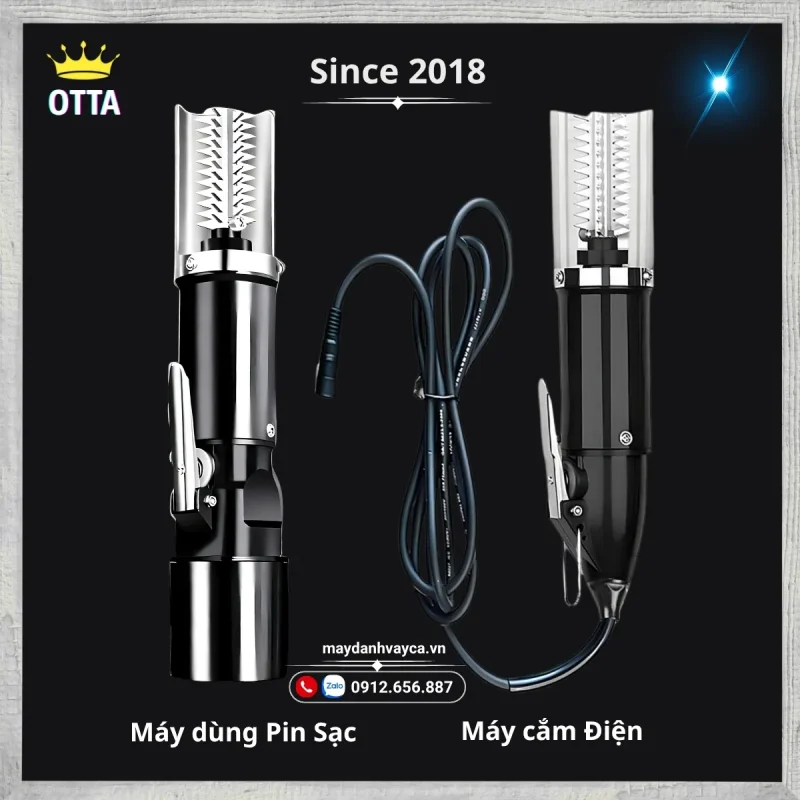 Máy đánh vảy cá OTTA – tổng hợp các dòng máy đánh vảy cá pin và điện