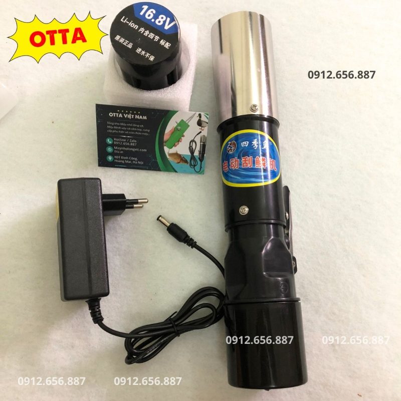 Máy đánh vảy cá pin 4 Cell 16.8V OTTA – mạnh, bền, chống nước IP6