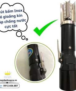 Nút bấm máy đánh vảy cá 4 cell có gioăng chống nước