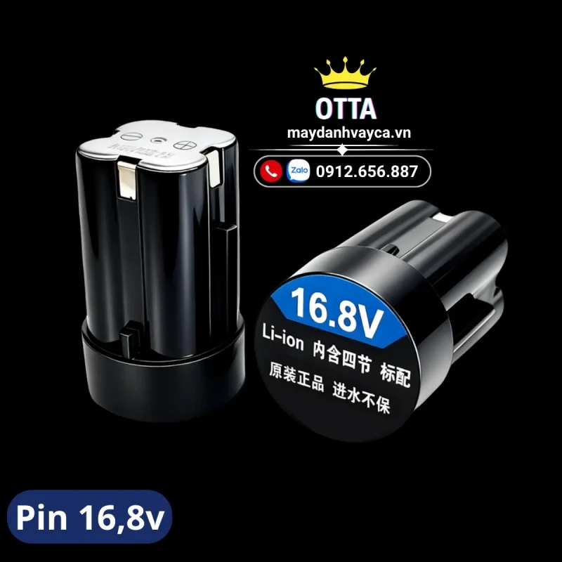 Pin máy đánh vảy cá OTTA 4 cell