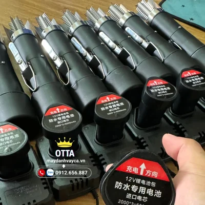 pin máy đánh vảy cá OTTA 3 cell