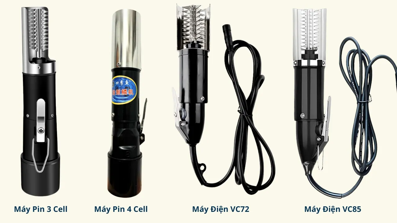 bảng so sánh các mẫu máy đánh vảy cá OTTA